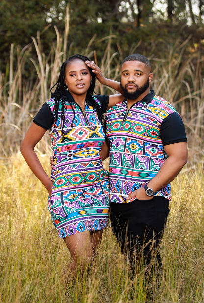 Ndebele Golf Shirt Tribe Afrique