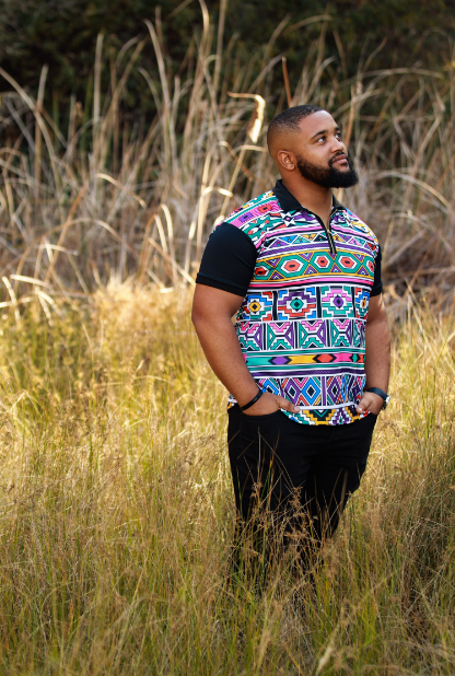 Ndebele Golf Shirt Tribe Afrique