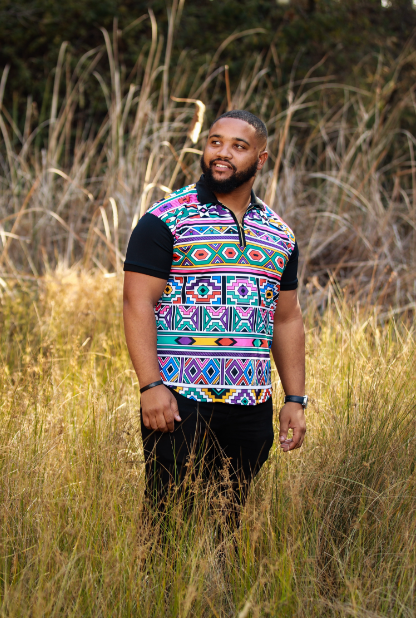 Ndebele Golf Shirt Tribe Afrique