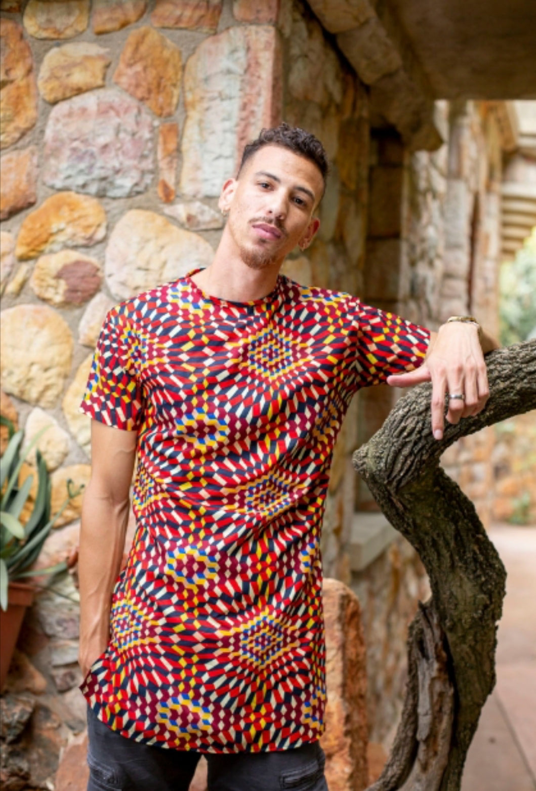 Lethu African Long Shirt by Tribe Afrique Tribe Afrique