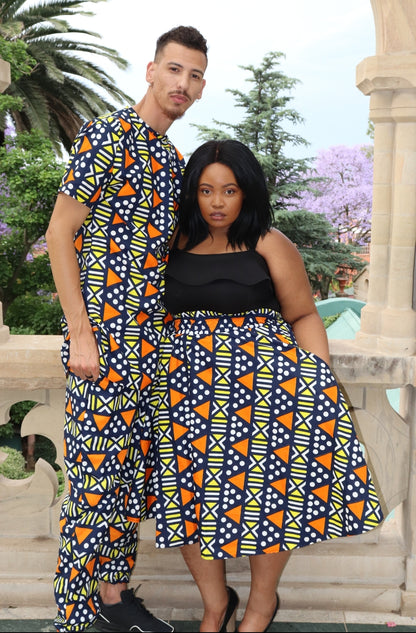 Nkonta Unisex African Long Shirt by Tribe Afrique Tribe Afrique