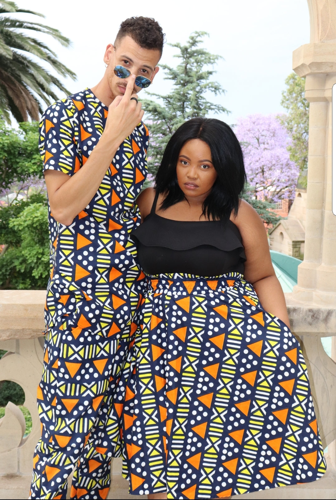 Nkonta High Waist Skirt by Tribe Afrique (With Pockets) Tribe Afrique
