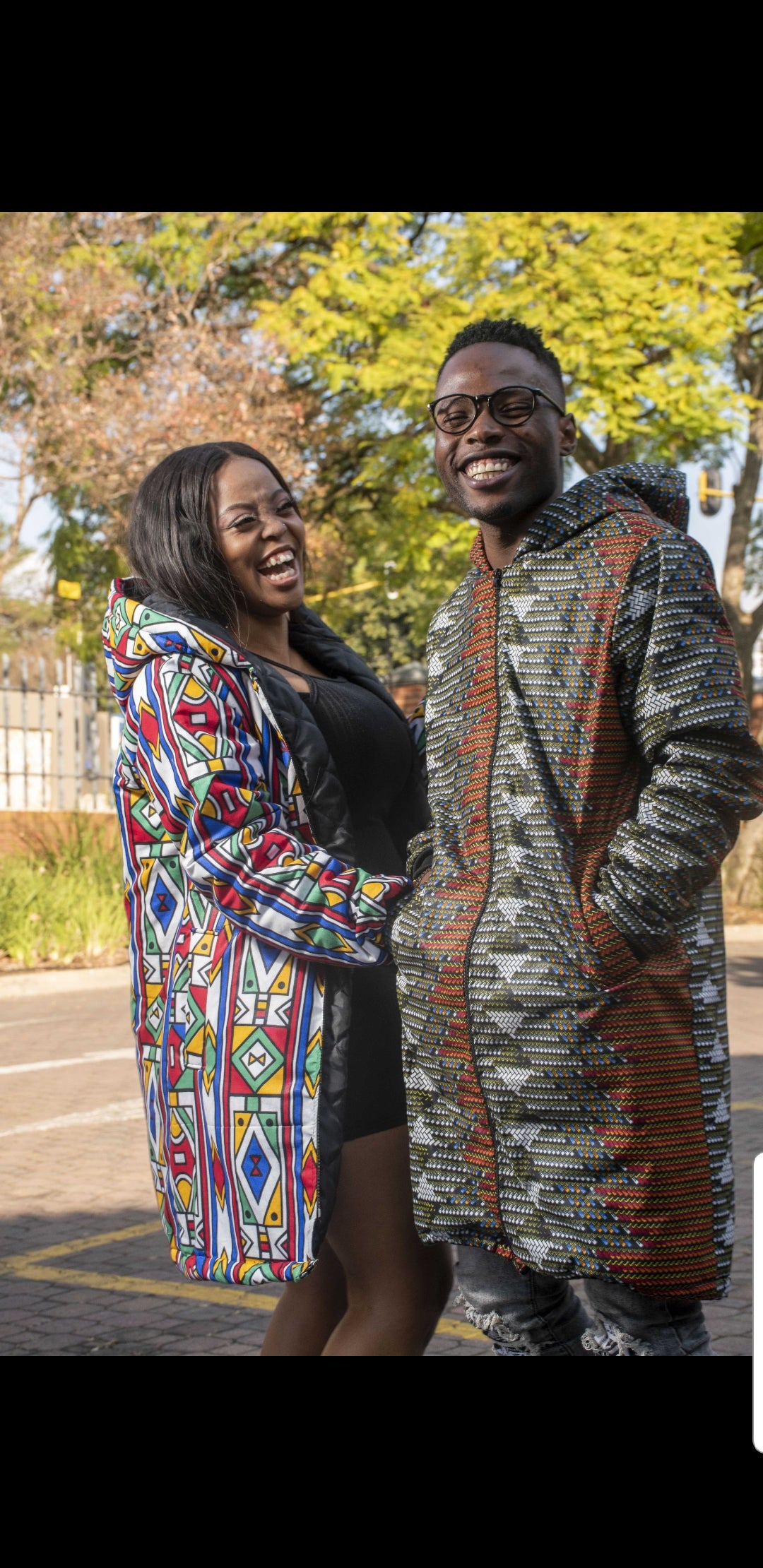 Mlindo Extra Long Jacket with Removable hood Tribe Afrique