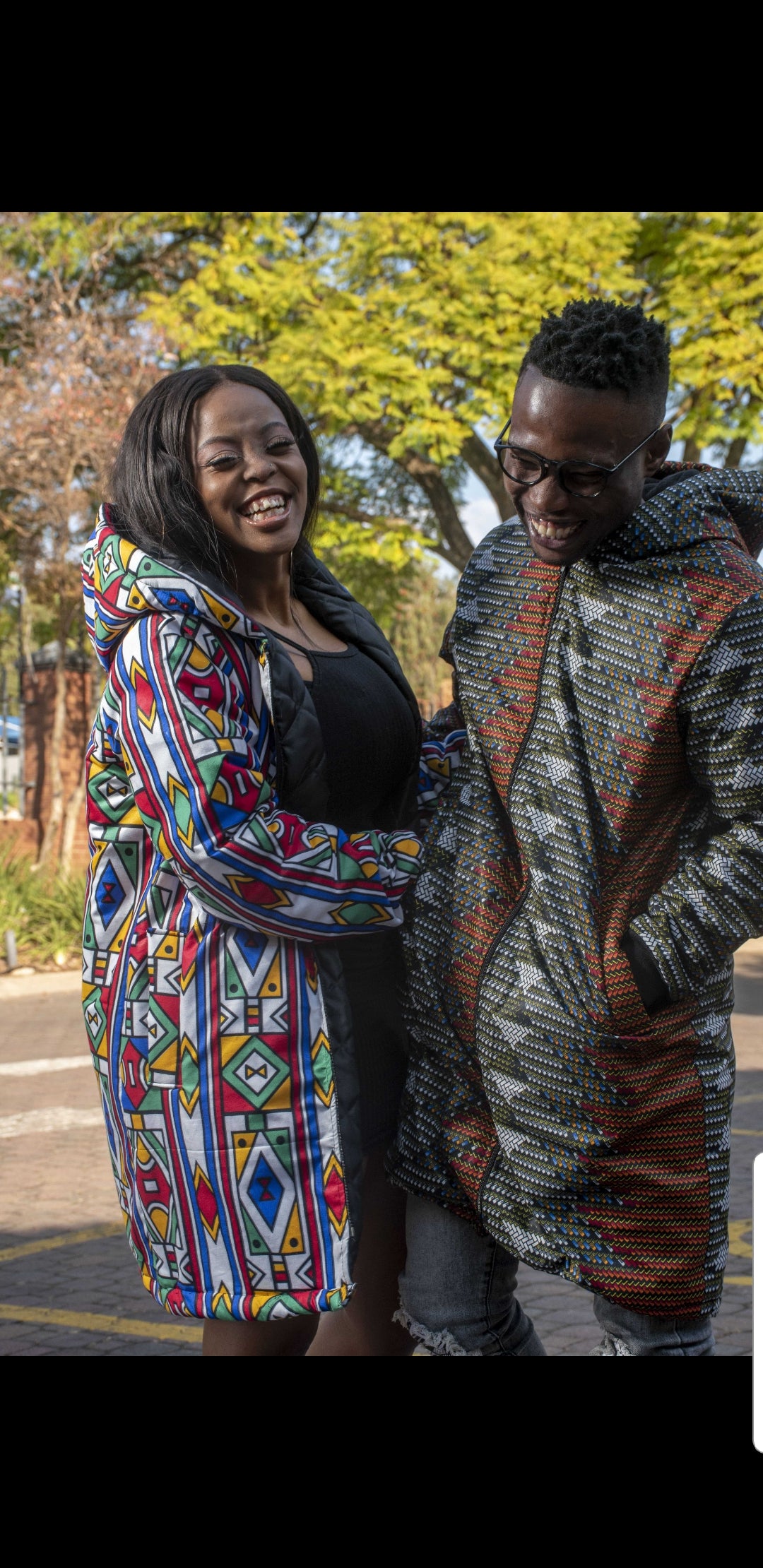 Mlindo Extra Long Jacket with Removable hood Tribe Afrique