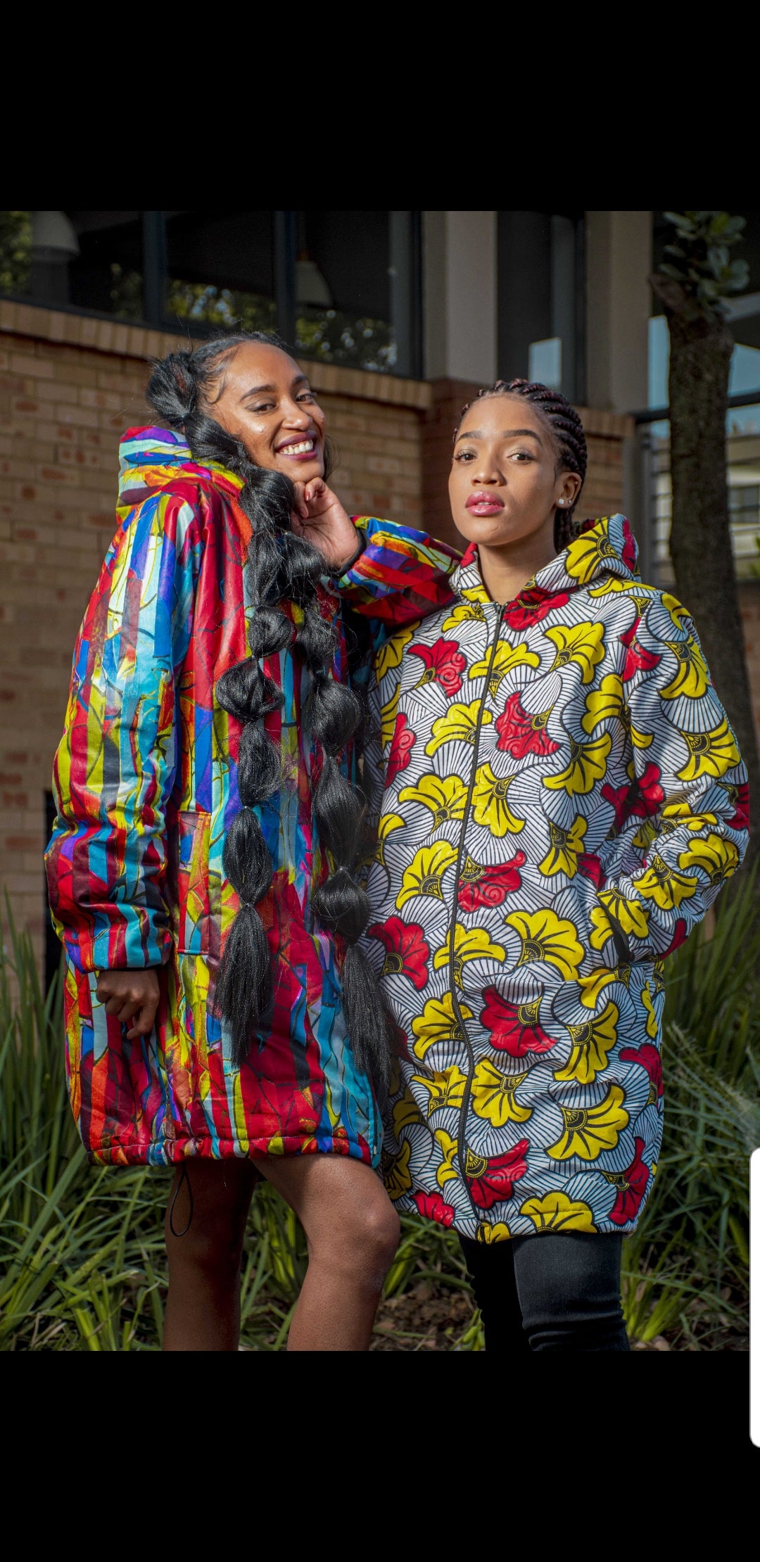 Menka Extra Long Jacket with Removable hood Tribe Afrique