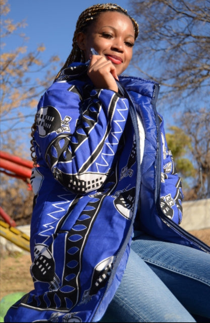 Swati Extra Long Jacket with Removable hood Tribe Afrique