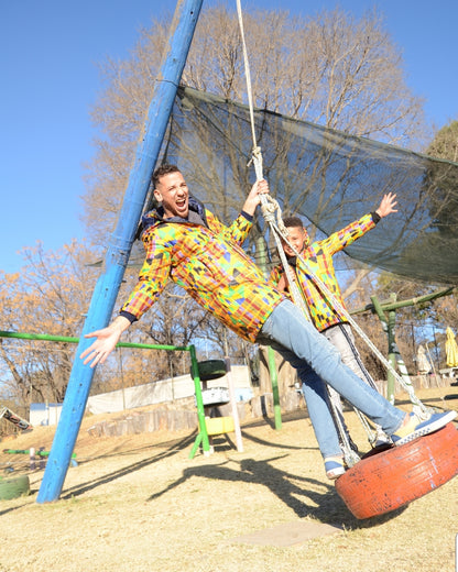 Kente Kids African Jacket with removable hood Tribe Afrique