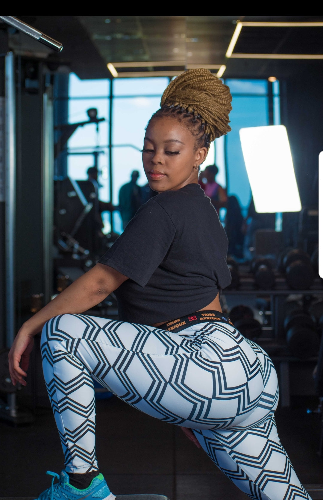 White Xhosa Leggings / Active Wear Pants Tribe Afrique