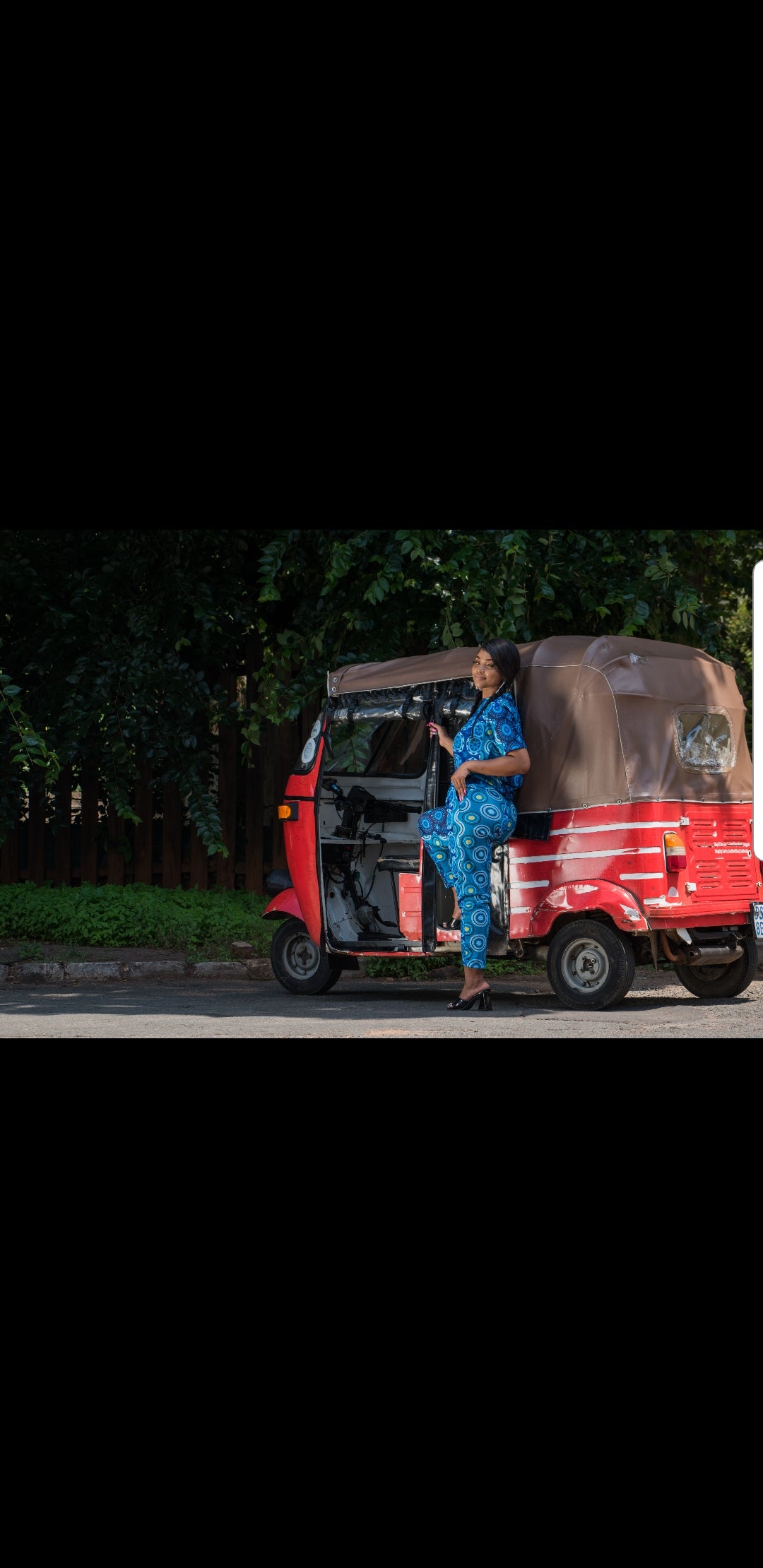 Blue Shweshwe Mesh Pants by Tribe Afrique - Detachable Tribe Afrique