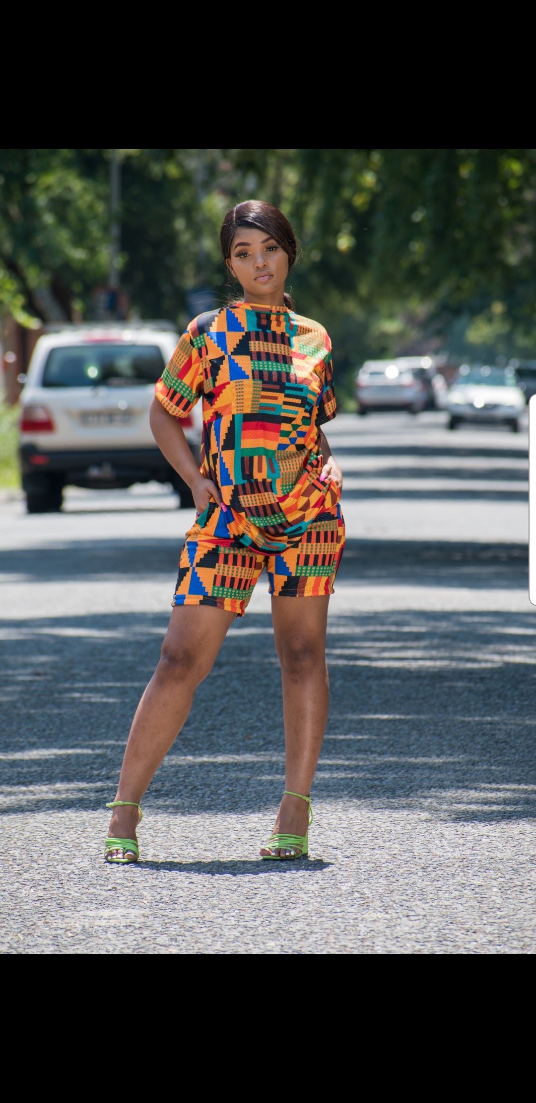 Kente Mesh Pants by Tribe Afrique - Detachable Tribe Afrique