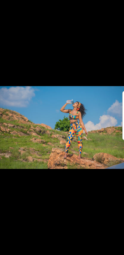 Kente Leggings / Active Wear Pants Tribe Afrique