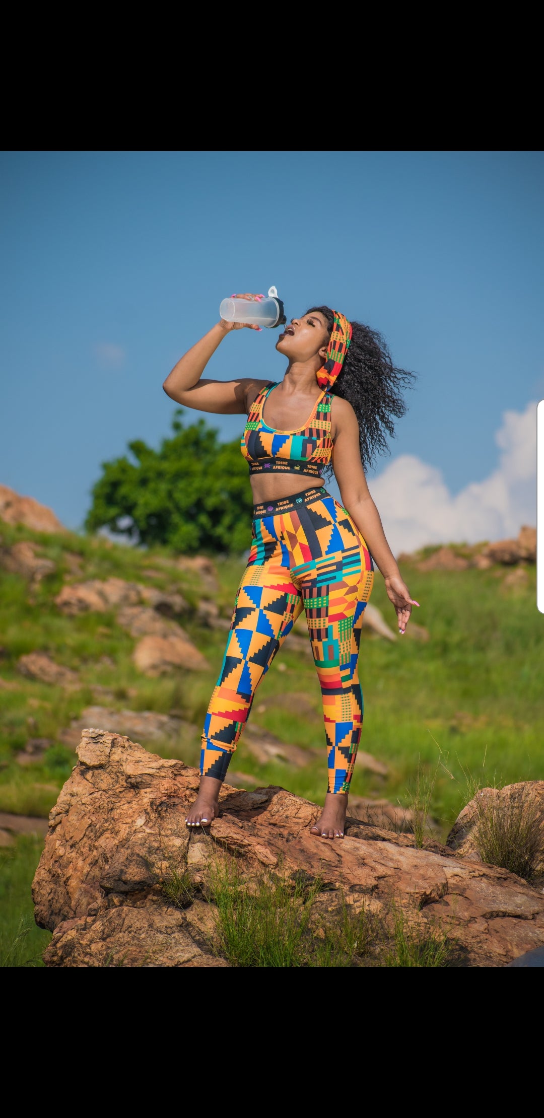 Kente Leggings / Active Wear Pants Tribe Afrique