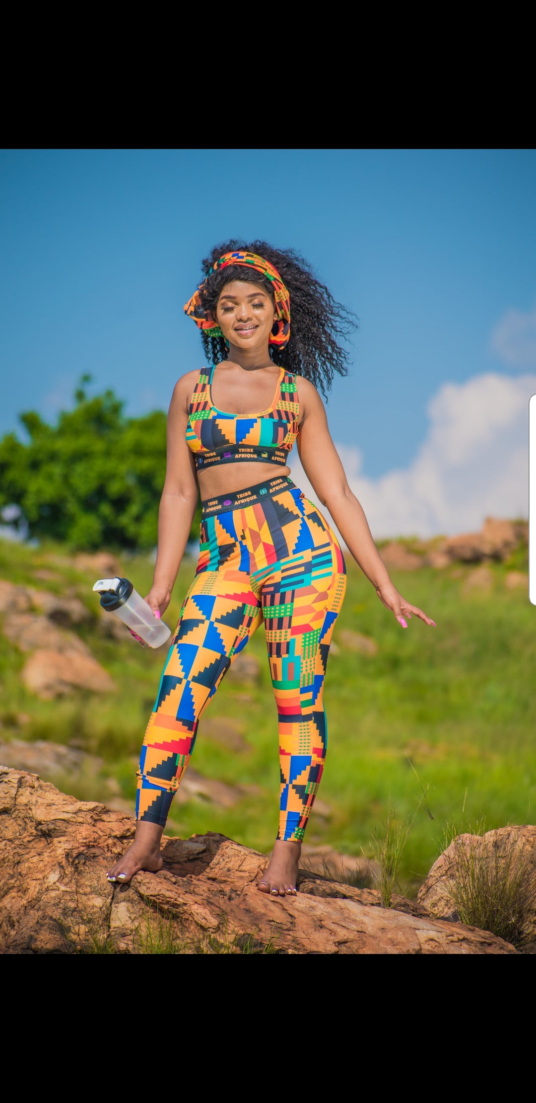 Kente Leggings / Active Wear Pants Tribe Afrique