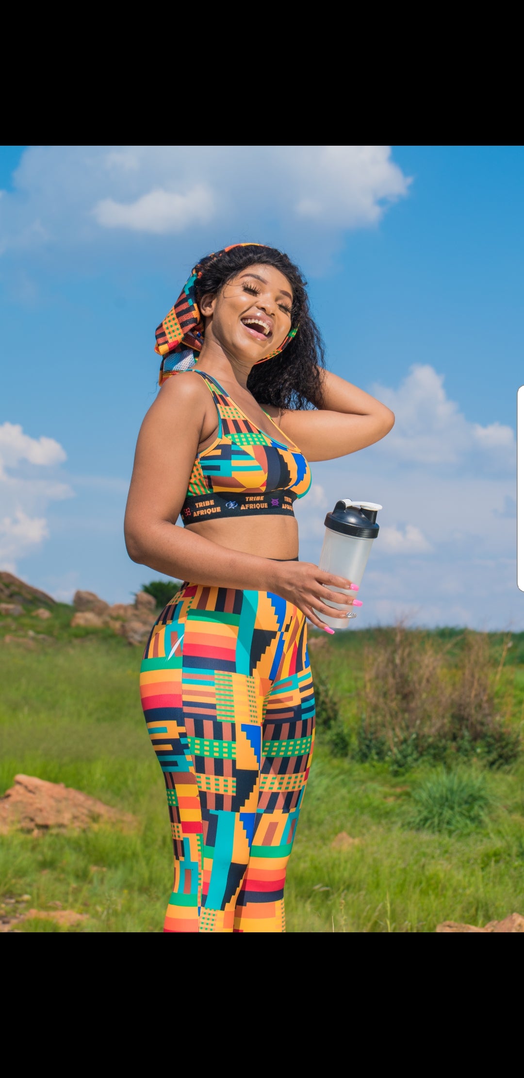 Kente Leggings / Active Wear Pants Tribe Afrique