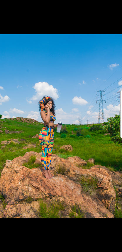 Kente Leggings / Active Wear Pants Tribe Afrique