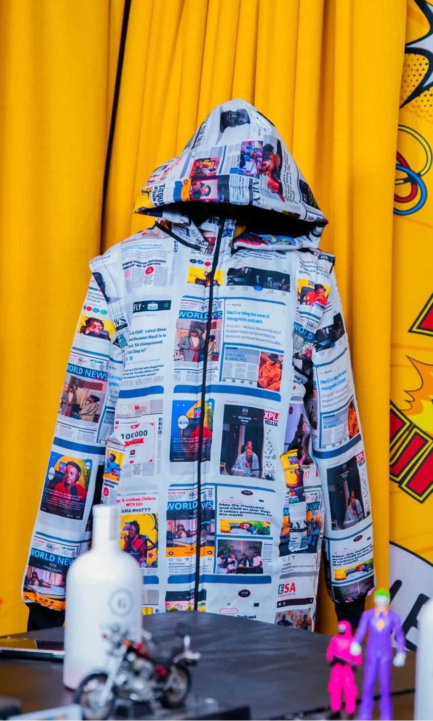 Customize a Newspaper Jacket or a Newspaper Shirt Tribe Afrique