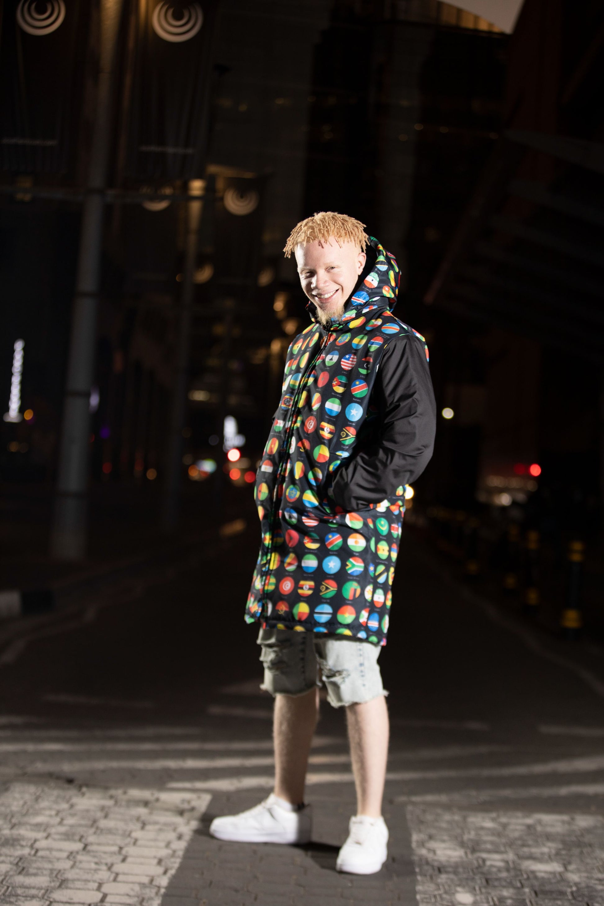 All African Flags Jacket with Removable hood Tribe Afrique