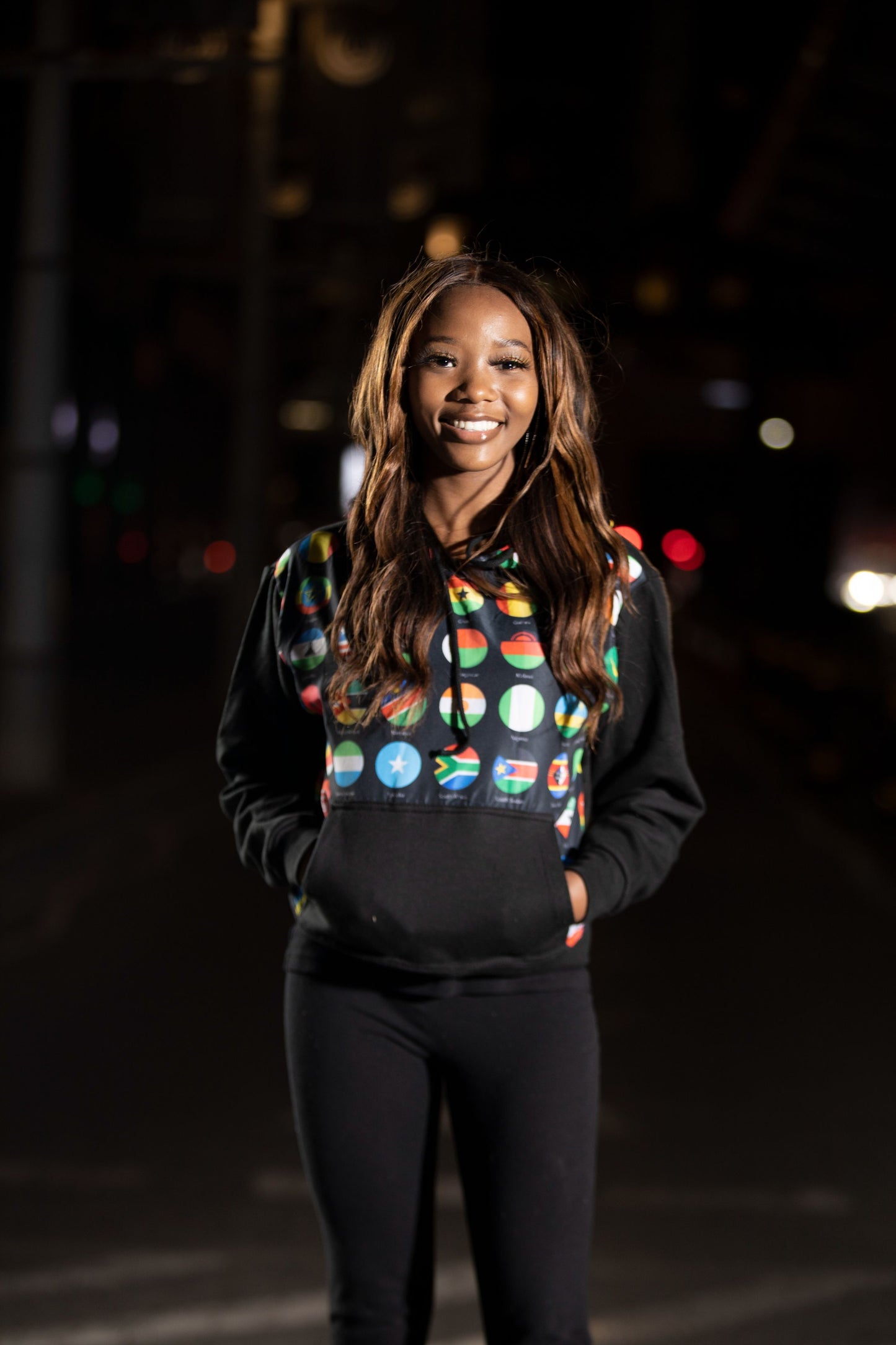 All Africa Flag Pattern Hoodie Tribe Afrique