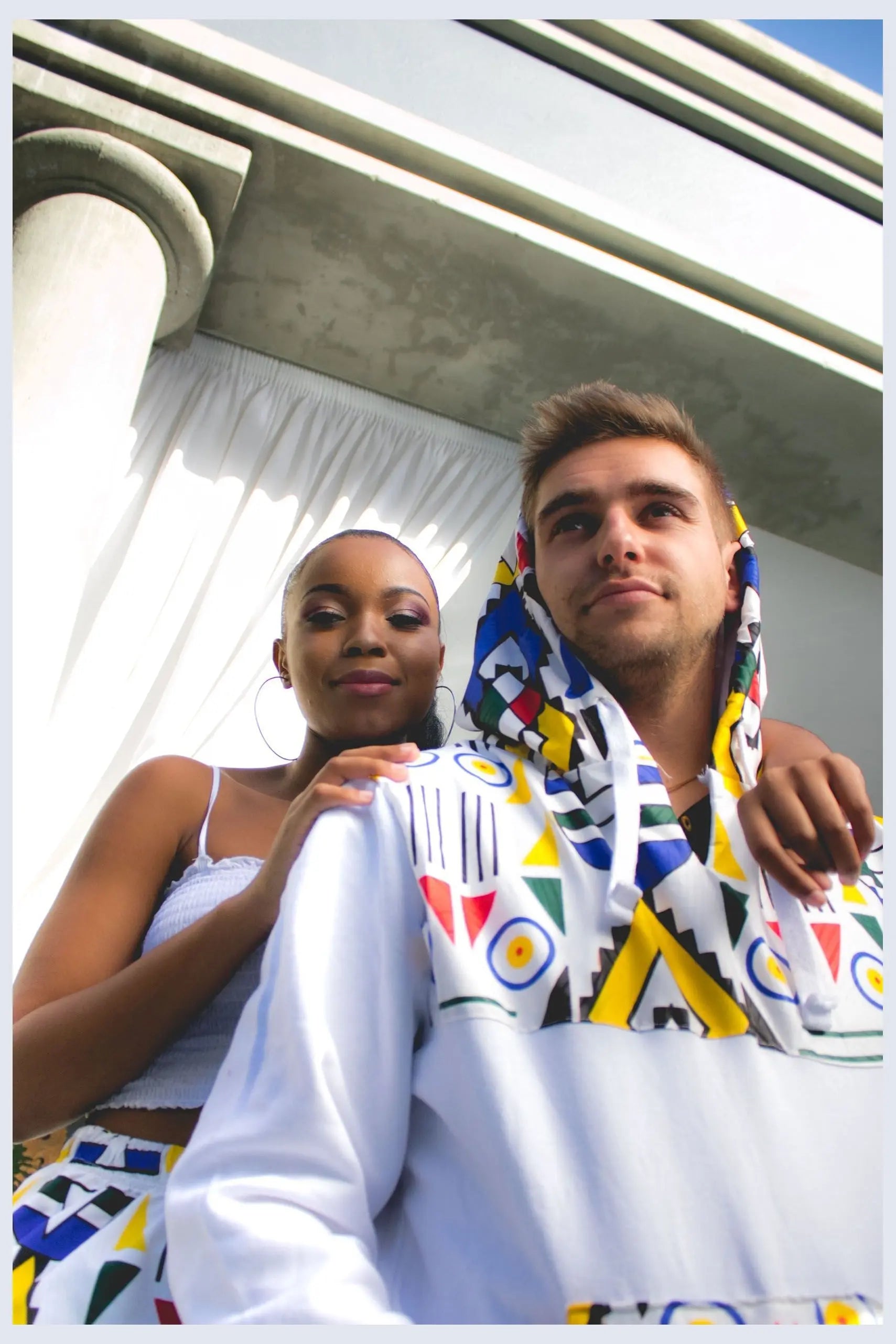 Ndebele Kese Hoodie by Tribe Afrique Tribe Afrique