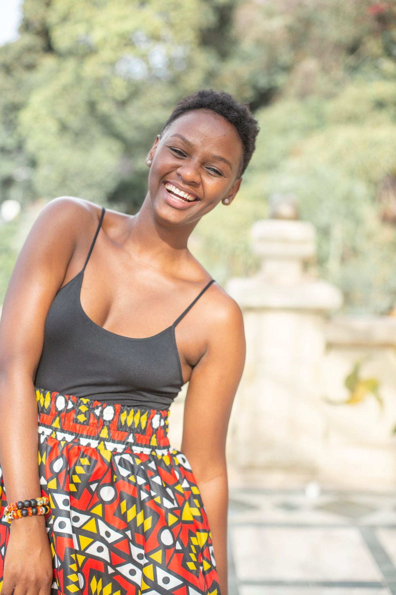 Ogyabaa High Waist Skirt by Tribe Afrique (With Pockets) Tribe Afrique