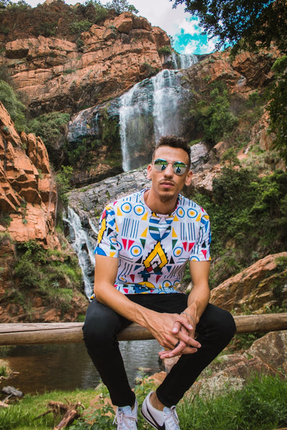 Ndebele Kese African Long Shirt by Tribe Afrique Tribe Afrique