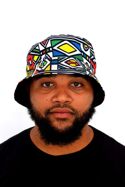Ndebele Reloaded Bucket Hats by Tribe Afrique Tribe Afrique